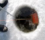 Устройство для протяжки сетей под льдом (Финляндия)
