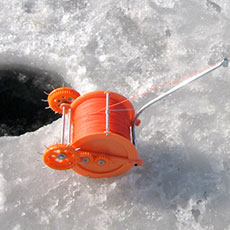 Установка сетей под лёд